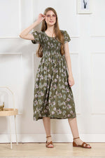New Stylish Alpine Smocking Maxi Frock Model Nightgown for trendy Women's & Teenage Girl's (ASM)