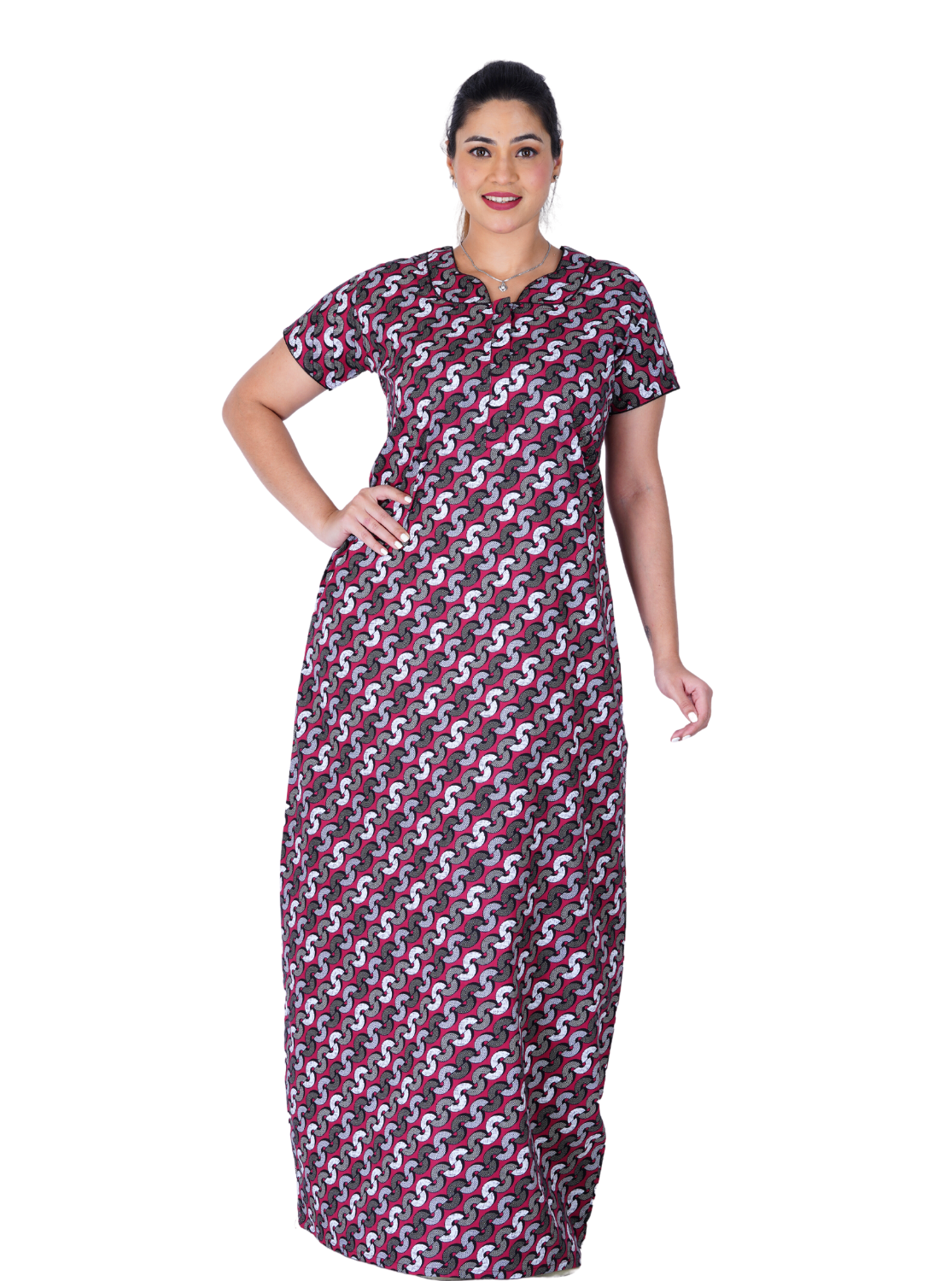 New MANGAI Premium Cotton Nighties- All Over Printed Stylish Nightwear for Stylish Women | Updated Collection's