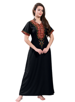 MANGAI Premium KARACHI Embroidery Nighties | Beautiful Embroidery Design's | Branded Quality | Half Sleeve | Regular Model | Stylish Nightdress for Women (KEM)