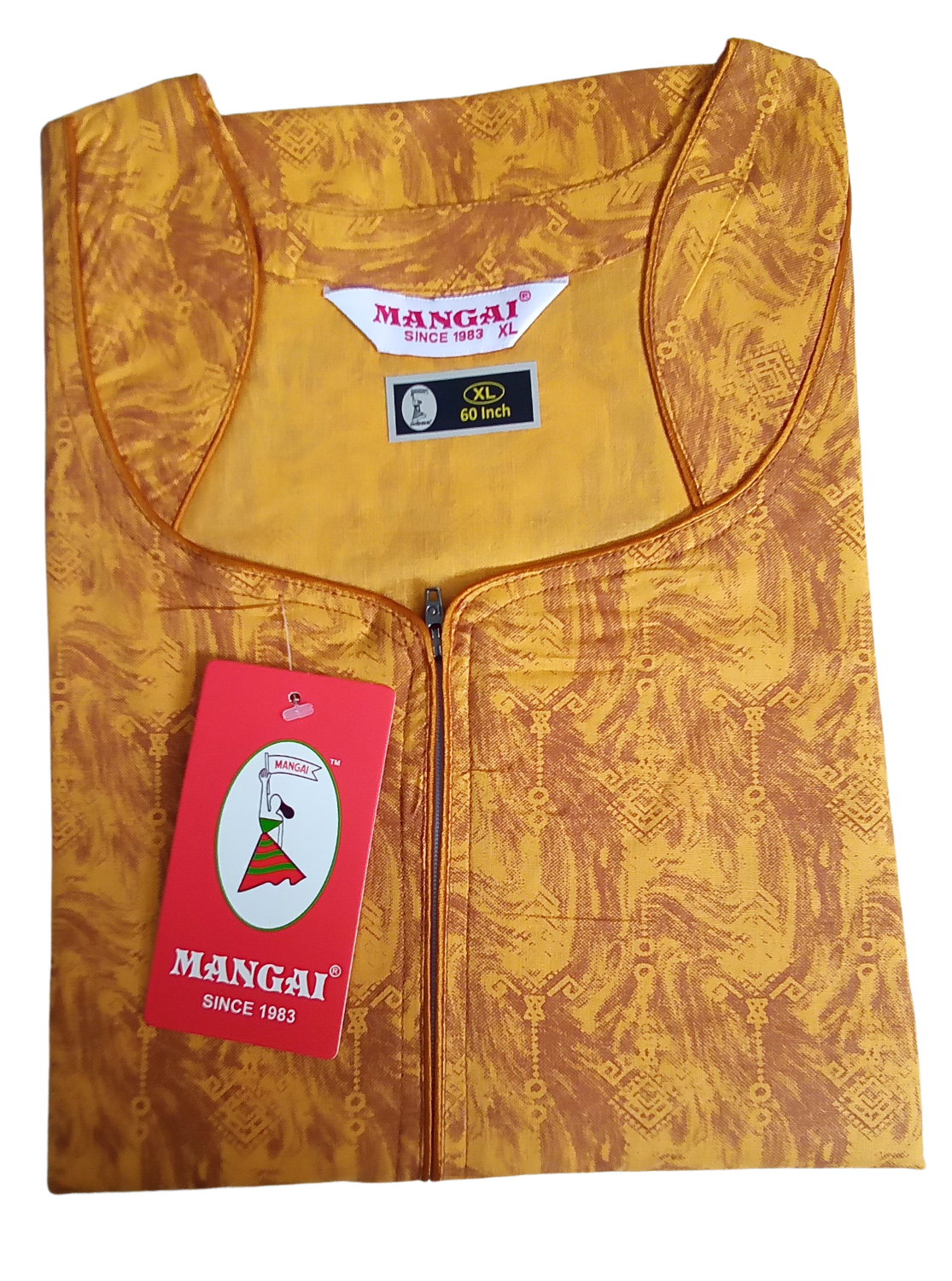 MANGAI Fresh Arrivals Cotton 60Inch Nighties - Fancy Neck | With Side Pocket |Shrinkage Free Nighties | Stylish Collection's for Trendy Women's