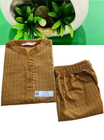 New MANGAI Stylish Cotton Night Suits for all Stylish Women's | Long Sleeve with Size Pocket Beautiful all Over Printed Elastic Waist Top & Bottom Cord Set your Perfect Nightwear Companion (MCNS)