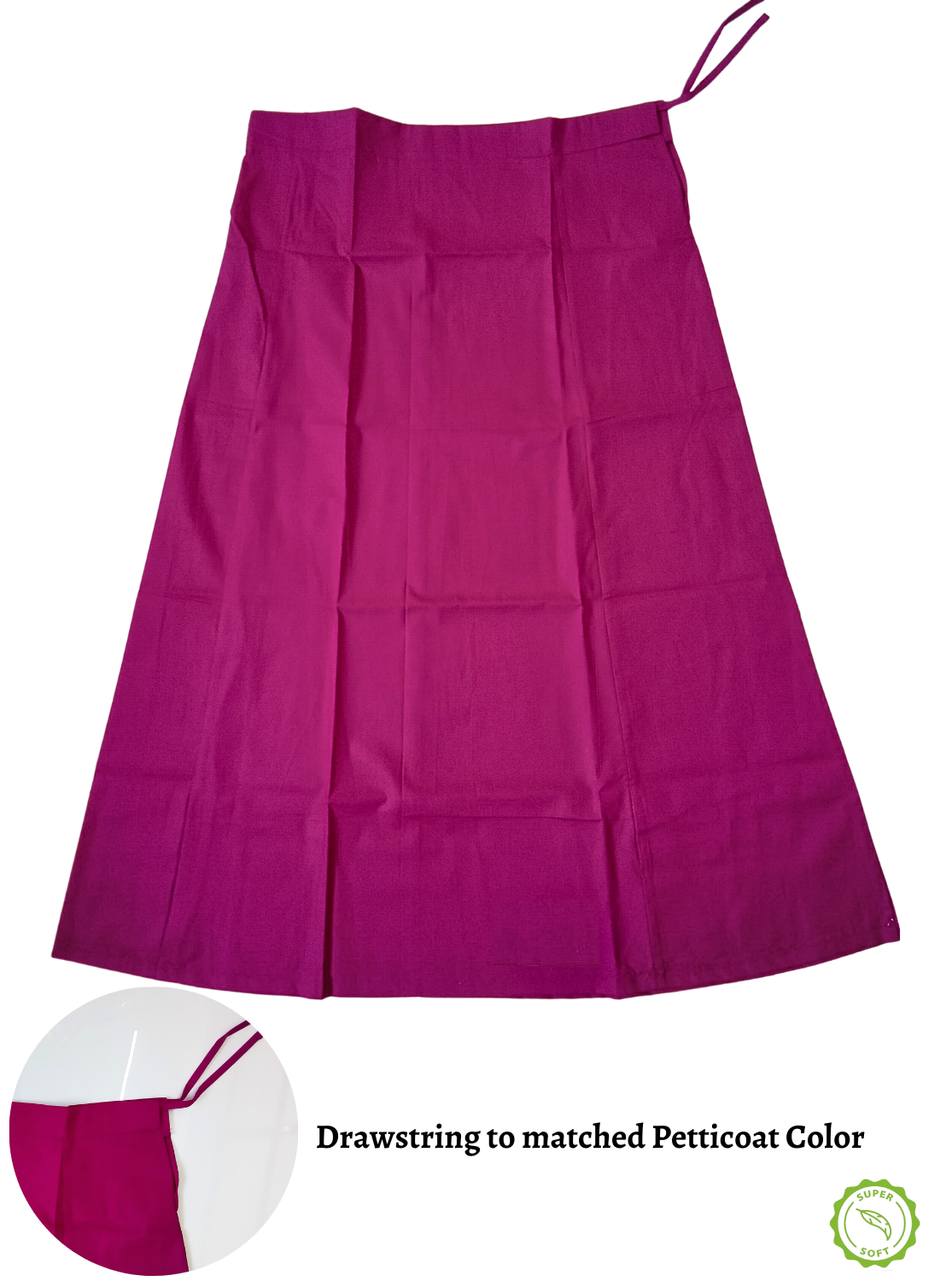 New MANGAI Premium Superior Cotton Petticoats - 7 Part | Premium Branded Women's Cotton Embroidery Petticoats