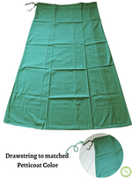 MANGAI Premium Superior Cotton Petticoats - 8 Part Embroidery Design | Matched Drawstring | Premium Quality (SPR-PC)