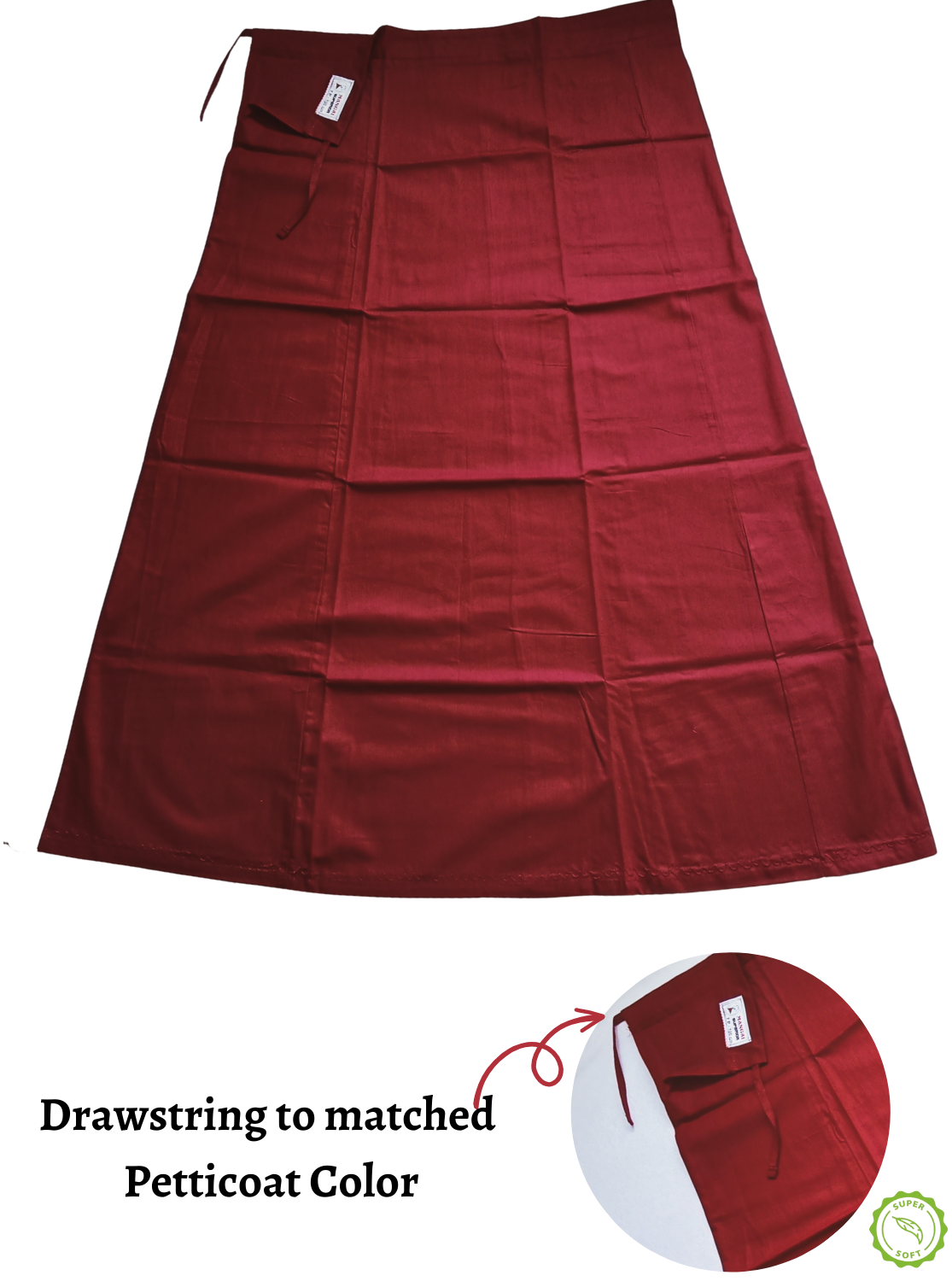 New Arrivals Premium MANGAI Embroidery Superior Cotton Petticoats - 7 PartSoft & Comfort Multicolor Petticoats
