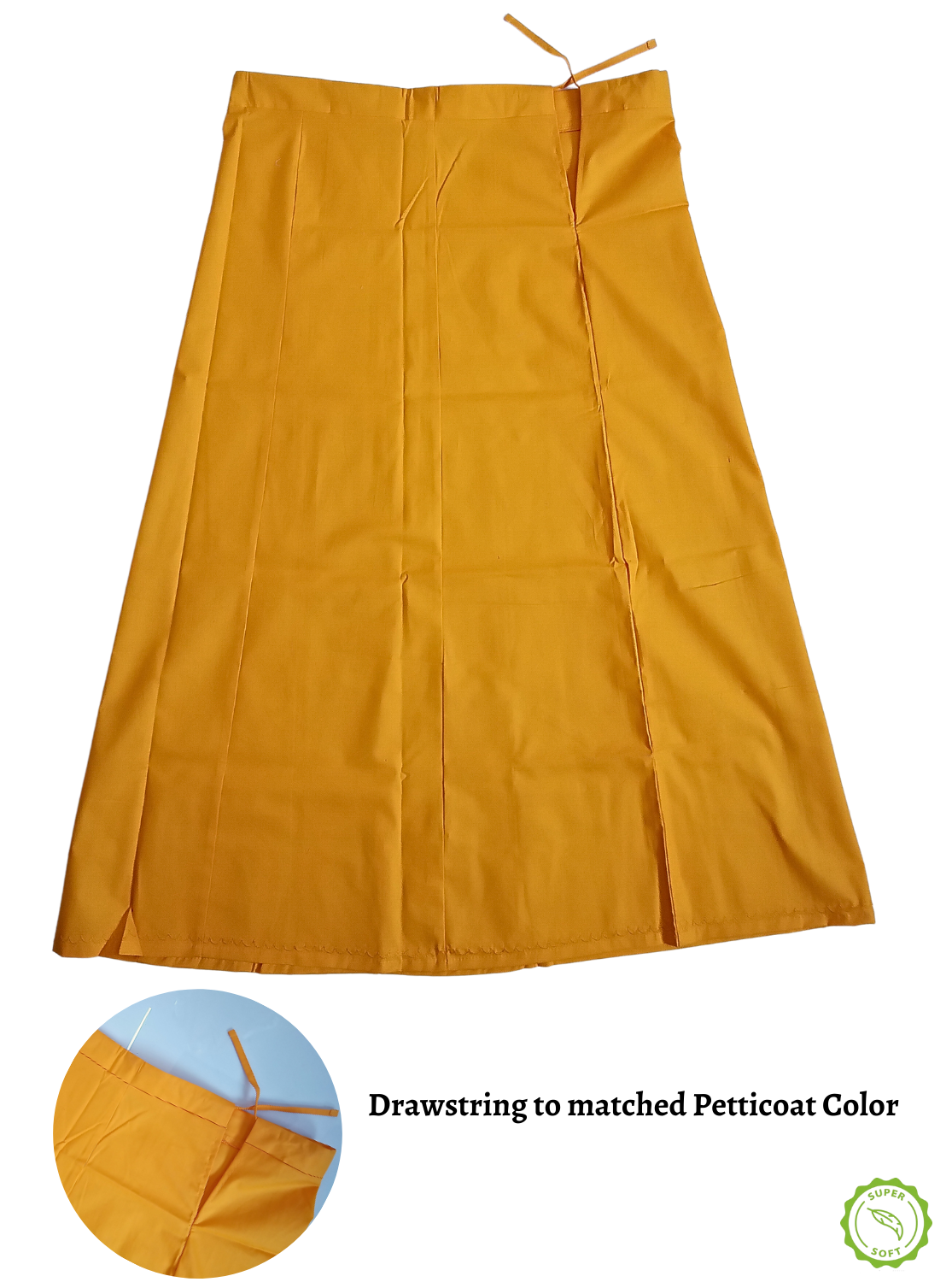 MANGAI Premium Superior Cotton Petticoats - 8 Part Embroidery Design