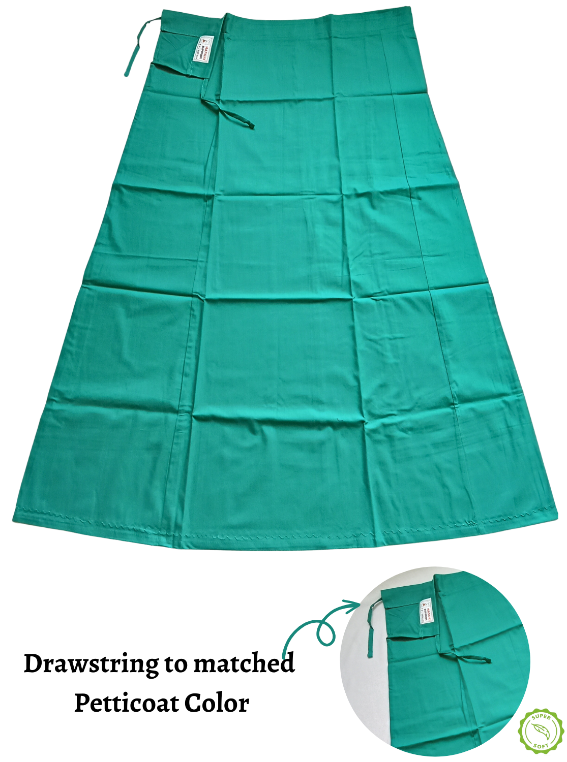 MANGAI Embroidery Superior Cotton Petticoats - 8 Part | Multicolor Premium Cotton Petticoat's