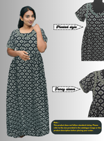 Cotton FROCK Model Casual Wear Nighties | Stylish Pleated Frock Style | Multipurpose Nighties | Pregnancy Wear | Pleated Model | Stylish Nighties for Stylish Women (MW)
