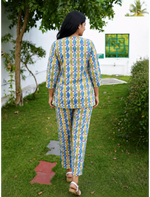 MANGAI Premium Cotton Printed Night Suits | Stylish Print's All Over | Top & Bottom Set | 3/4 Sleeve | Trendy Night Suits for Stylish Women's (TPS-3/4)