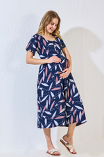 New Arrivals 4-IN-ONE MAXI Mom's Feeding & Casual Wear | Stylish Maxi Style | Invisible Feeding Zipper | Perfect Pre & Post Pregnancy Wear (FIO-MXI)