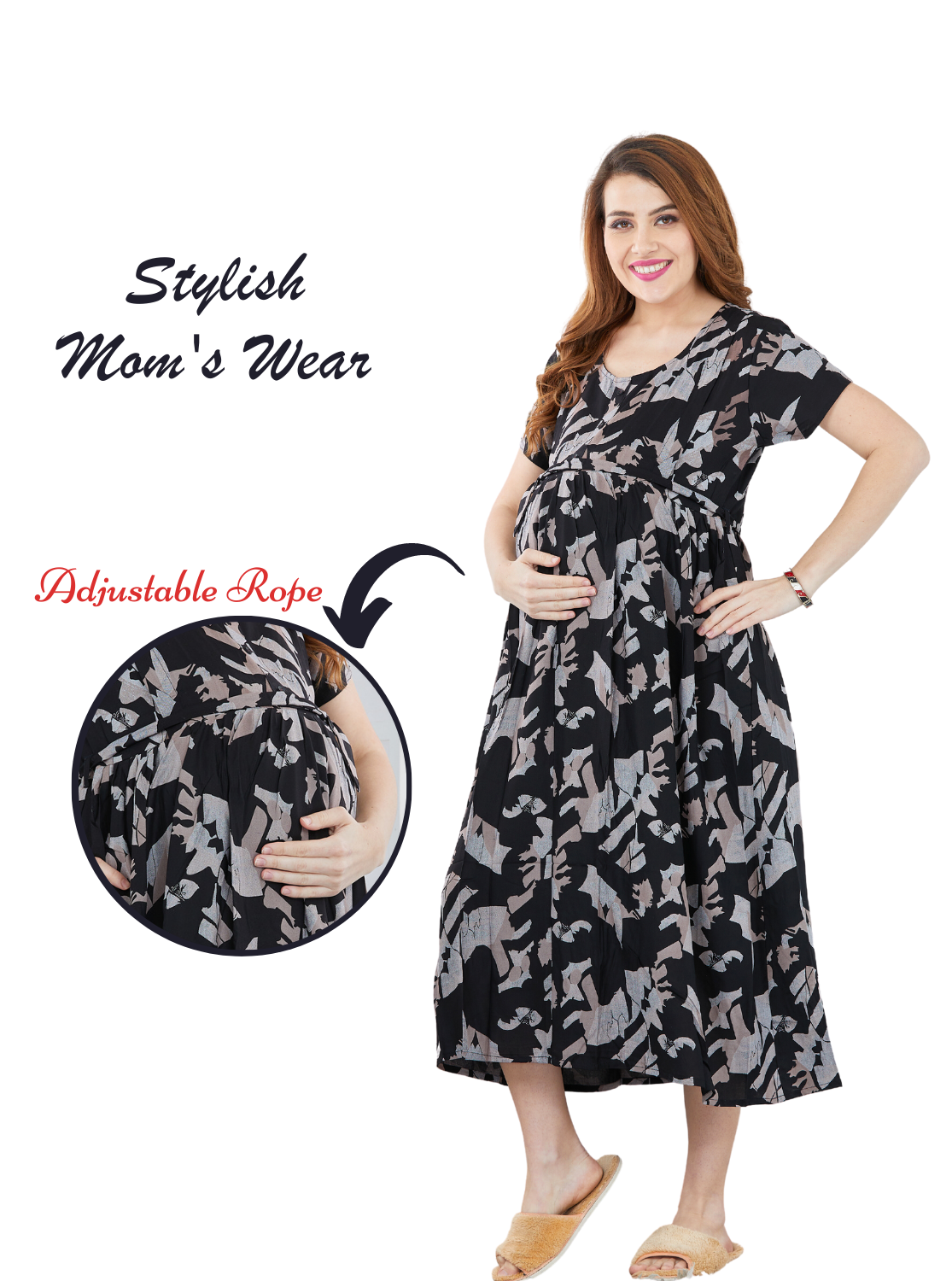 New ONLY MINE Premium MAXI MOM'S WEAR -Stylish Collection's | Feeding Zipper | Maternity Wear | Maxi Type | Casual Wear | for Pregnancy Women's
