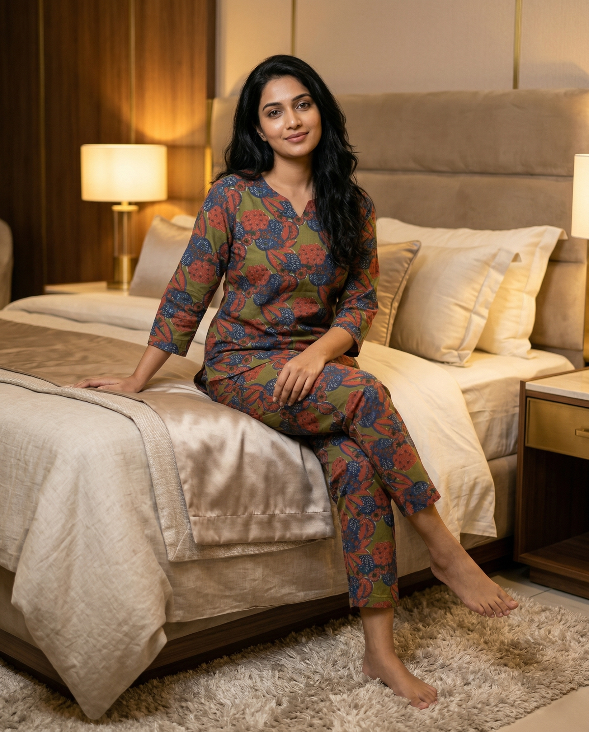 Premium Cotton Printed Night Suits