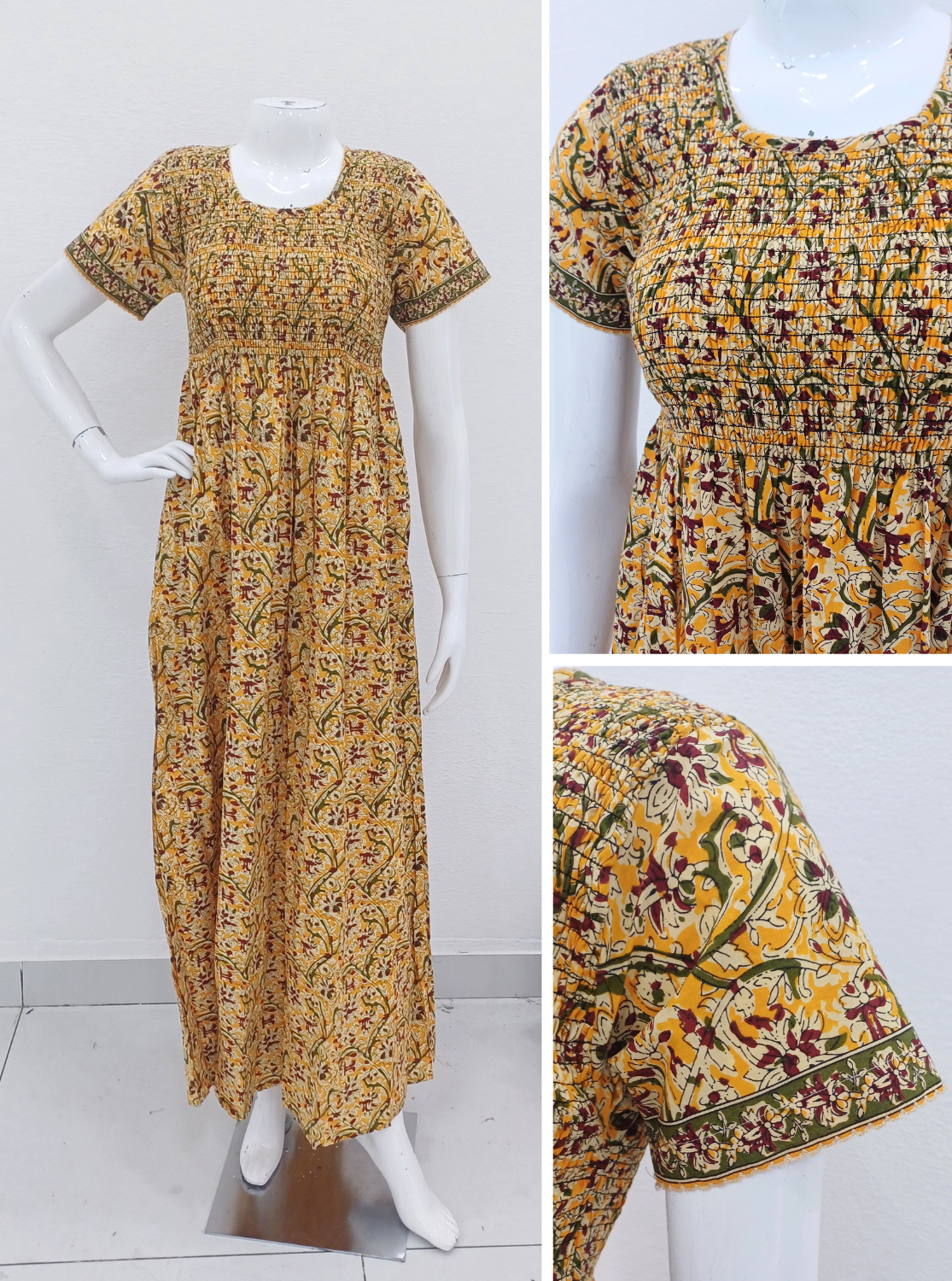 Cotton Printed Smokey Nighties Online