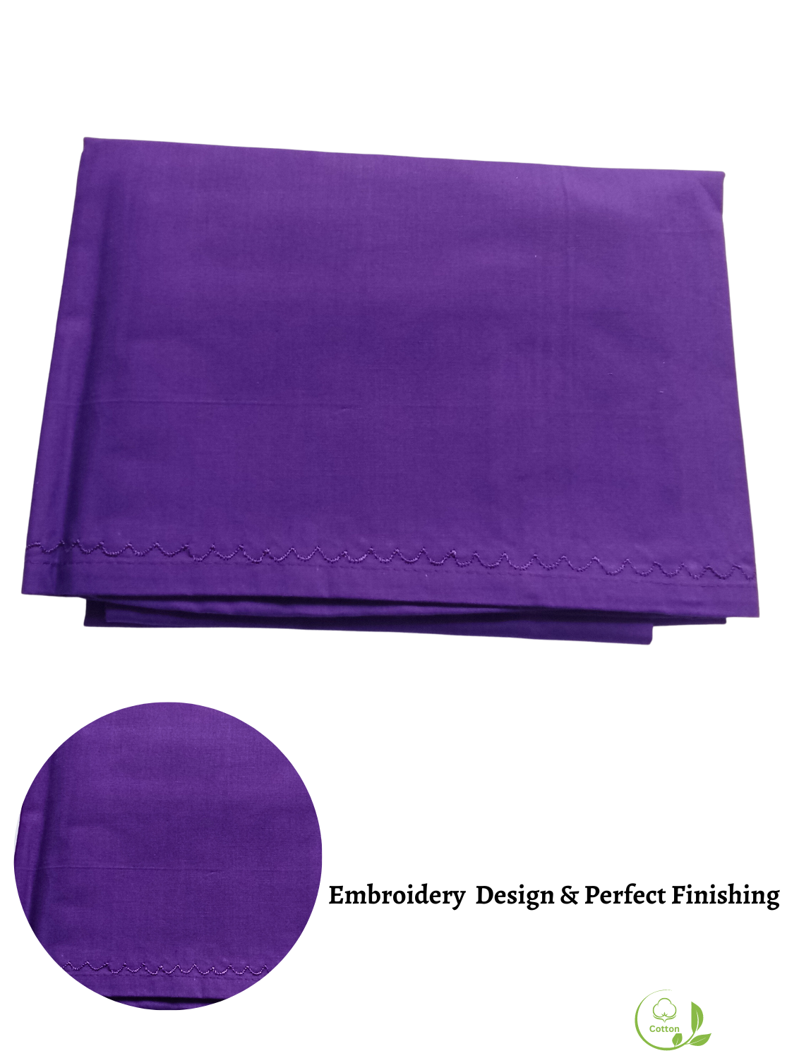 MANGAI Premium Embroidery Superior Cotton Petticoats - 8 Part Multiple Color's