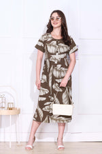 Rayon MAXI FROCK Model Nighties | Round Neck & Side Pocket | Pleated Frock MAXI Style | Trendy Collection's for Stylish Women & Teenage Girl (FRH)