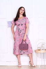 Rayon MAXI FROCK Model Nighties | Round Neck & Side Pocket | Pleated Frock MAXI Style | Trendy Collection's for Stylish Women & Teenage Girl (FRH)