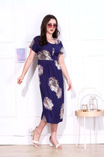 Rayon MAXI FROCK Model Nighties | Round Neck & Side Pocket | Pleated Frock MAXI Style | Trendy Collection's for Stylish Women & Teenage Girl (FRH)