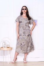 Rayon MAXI FROCK Model Nighties | Round Neck & Side Pocket | Pleated Frock MAXI Style | Trendy Collection's for Stylish Women & Teenage Girl (FRH)