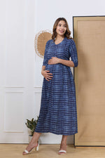 Soft Rayon4-IN-ONE Mom's Feeding & Casual Wear| Pre & Post Maternity Wear | Fancy Long Frock | Best Choice for Pregnancy Women (4-IN-ONE)