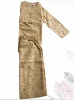 New MANGAI Stylish Cotton Night Suits for all Stylish Women's | Long Sleeve with Size Pocket Beautiful all Over Printed Elastic Waist Top & Bottom Cord Set your Perfect Nightwear Companion (MCNS)