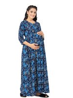 New ArrivalsONLY MINE Premium 4-IN-ONE Mom's Wear - Soft & Smooth Rayon | Maternity | Feeding | Long Frock | Casual Wear for Pregnancy Women's (4-IN-ONE-LFRK)