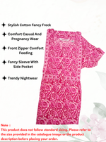 Cotton FROCK Model Casual Wear Nighties | Stylish Pleated Frock Style | Multipurpose Nighties | Pregnancy Wear | Pleated Model | Stylish Nighties for Stylish Women (PWC)