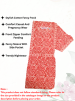 Cotton FROCK Model Casual Wear Nighties | Stylish Pleated Frock Style | Multipurpose Nighties | Pregnancy Wear | Pleated Model | Stylish Nighties for Stylish Women (PWC)