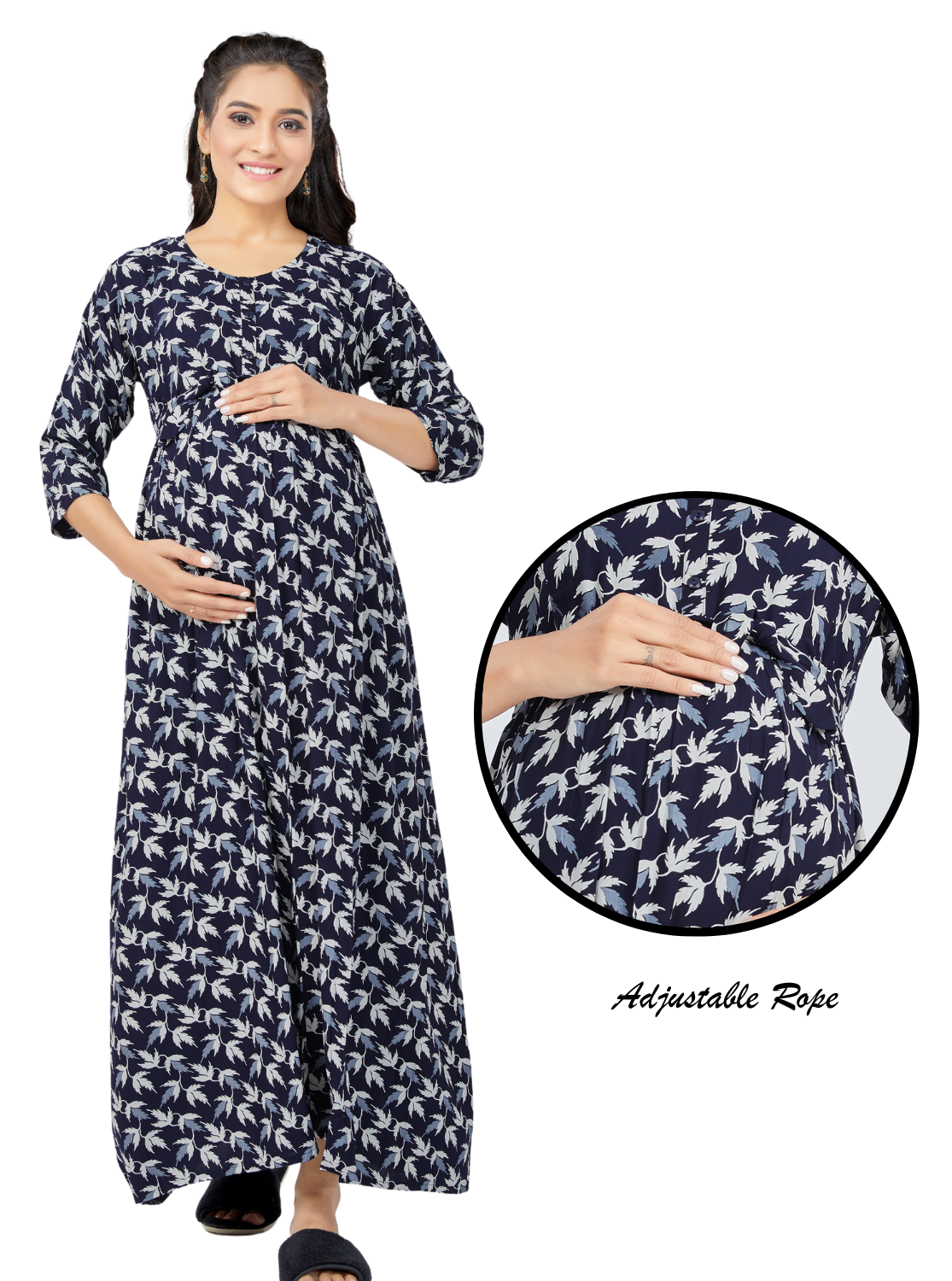 New Collection'sONLY MINE 4-IN-ONE Mom's Wear - Soft & Smooth Rayon | Maternity | Feeding | Maxi | Long Frock | Casual Wear | Perfect Maternity Collection for Pregnancy Women's