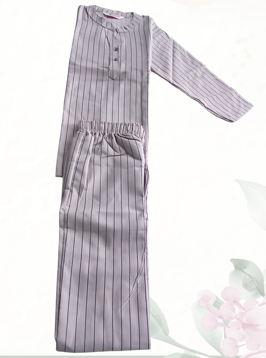 New MANGAI Stylish Cotton Night Suits for all Stylish Women's | Long Sleeve with Size Pocket Beautiful all Over Printed Elastic Waist Top & Bottom Cord Set your Perfect Nightwear Companion (MCNS)