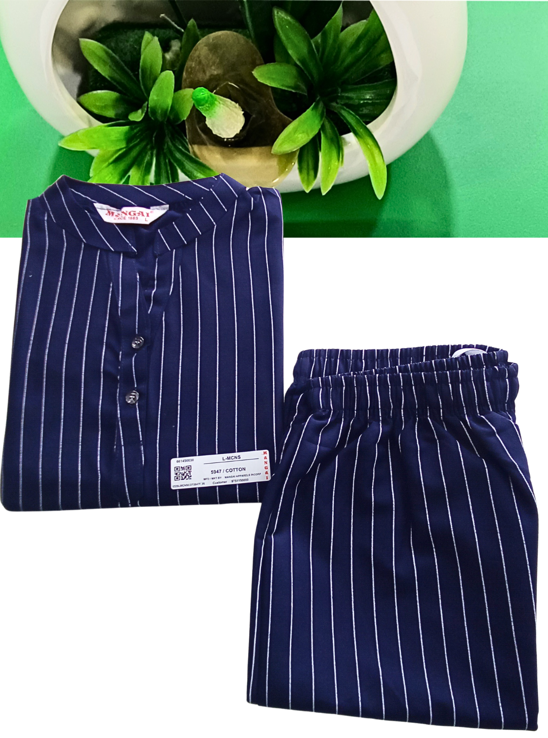 New MANGAI Stylish Cotton Night Suits for all Stylish Women's | Long Sleeve with Size Pocket Beautiful all Over Printed Elastic Waist Top & Bottom Cord Set your Perfect Nightwear Companion (MCNS)