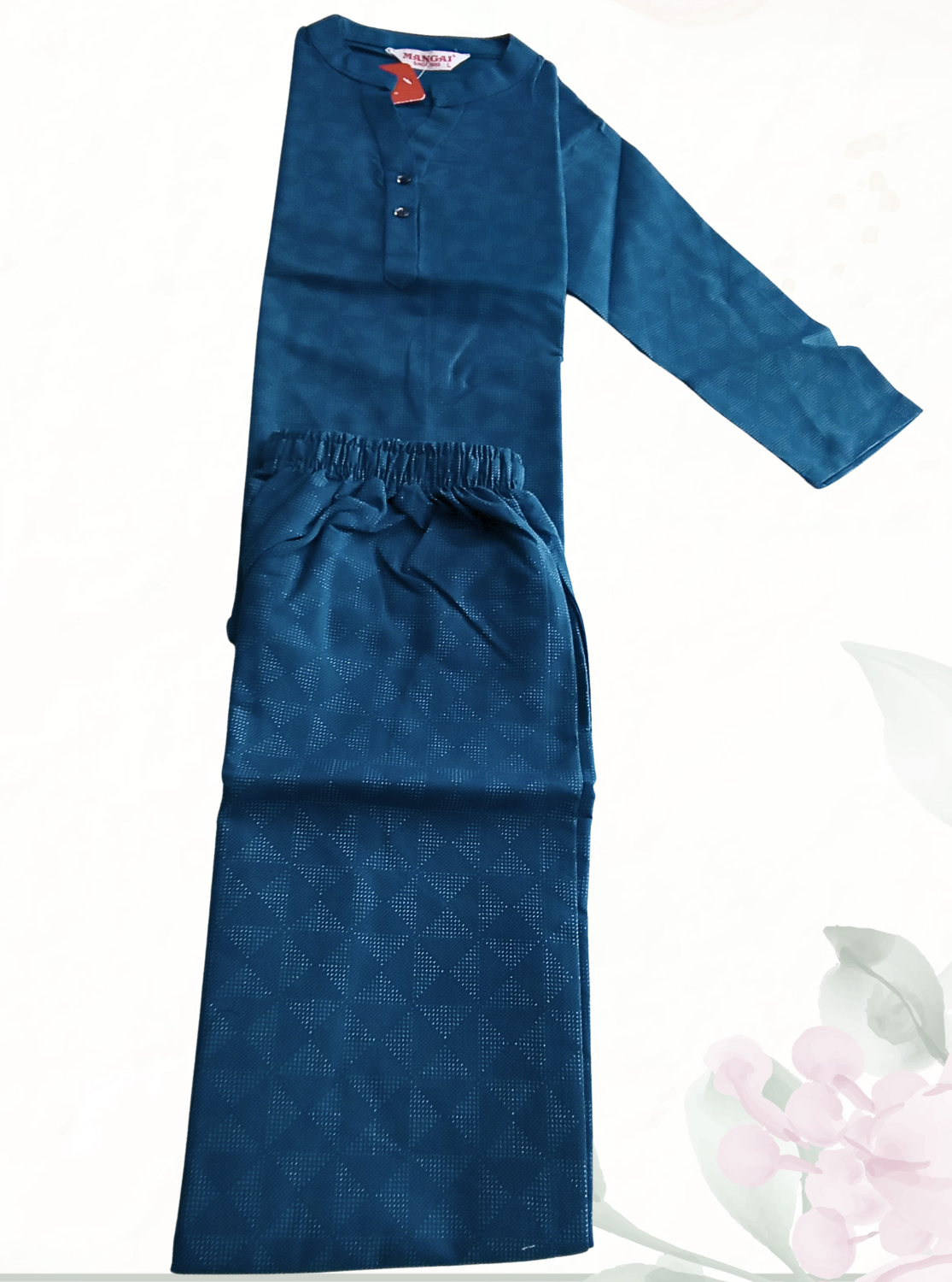 New MANGAI Stylish Cotton Night Suits for all Stylish Women's | Long Sleeve with Size Pocket Beautiful all Over Printed Elastic Waist Top & Bottom Cord Set your Perfect Nightwear Companion (MCNS)