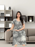 MANGAI RAYON Smocking Nighty | Beautiful Pleated Design | Side Pocket | Stylish Nighty for Trendy Women's | Your Perfect Nightwear Collection's (SRN)