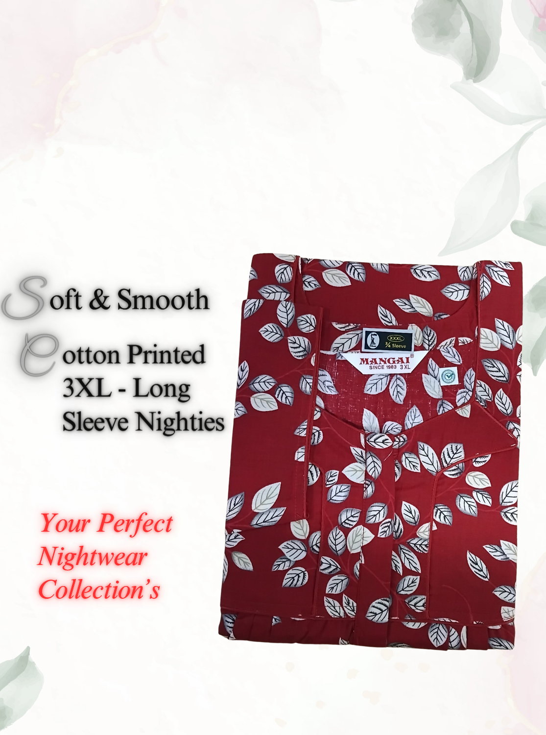 Premium Cotton Printed Regular Nighties