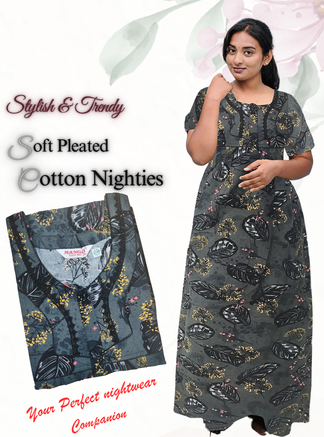 Premium Cotton Printed Nighties