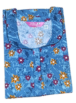 MANGAI New Regular Fit Cotton PrintedNighties - All Over Printed Stylish Nightwear for Stylish Women | Side Cut Pocket | Beautiful Nighties for Stylish Women's (VNM)