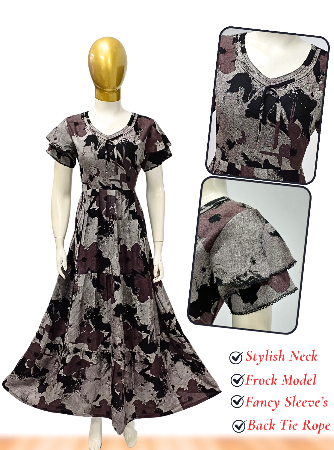 Buy Frock Model Nighties Online