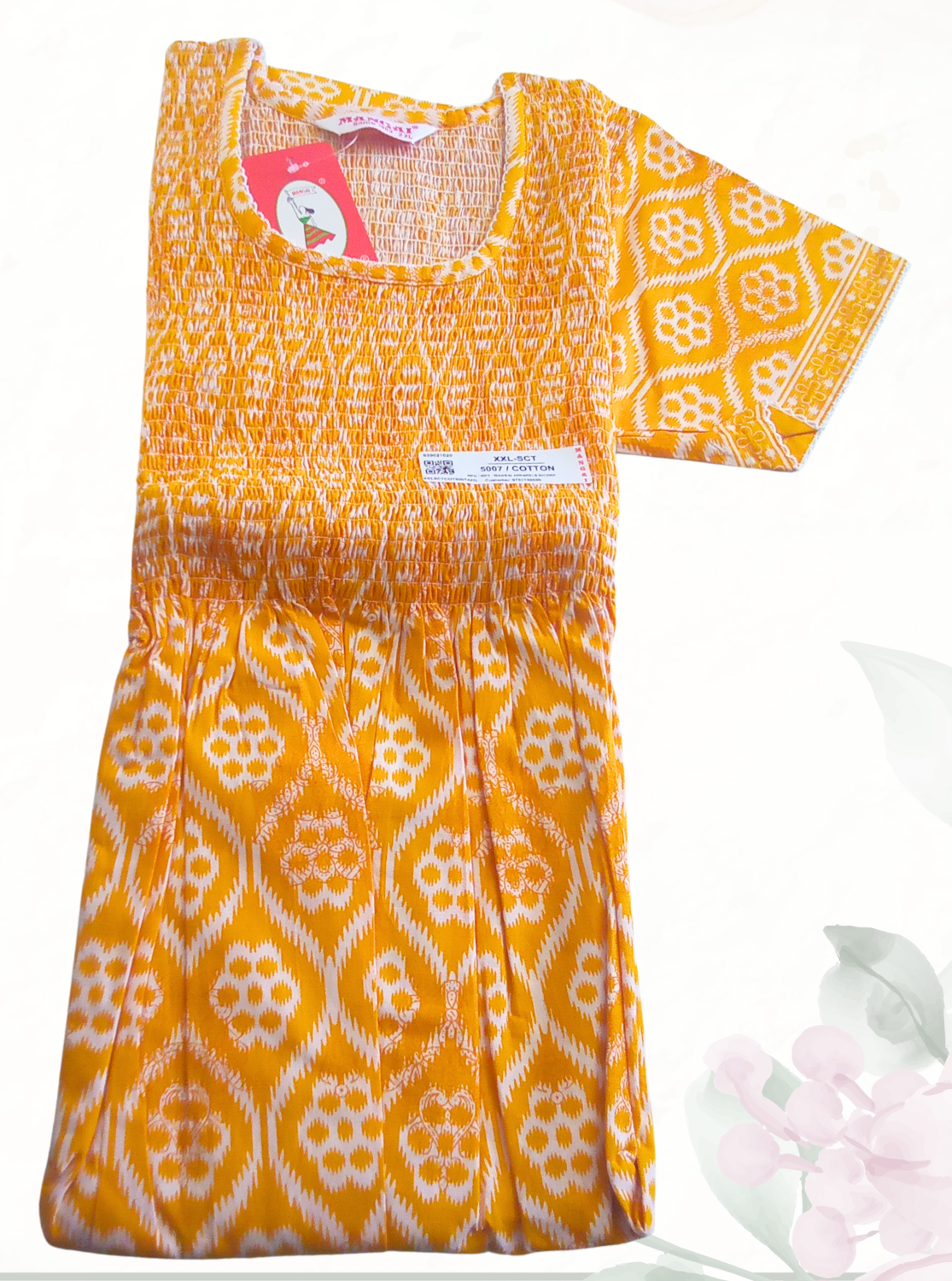 Soft Cotton Stretchable Smocking Nighties for New Arrivals | Daily Comforts & Light Weighted Elastic Nighties| Smocking Nightgown for Trendy Women's (SCT)