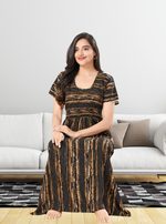 MANGAI RAYON Smocking Nighty | Beautiful Pleated Design | Side Pocket | Stylish Nighty for Trendy Women's | Your Perfect Nightwear Collection's (SRN)