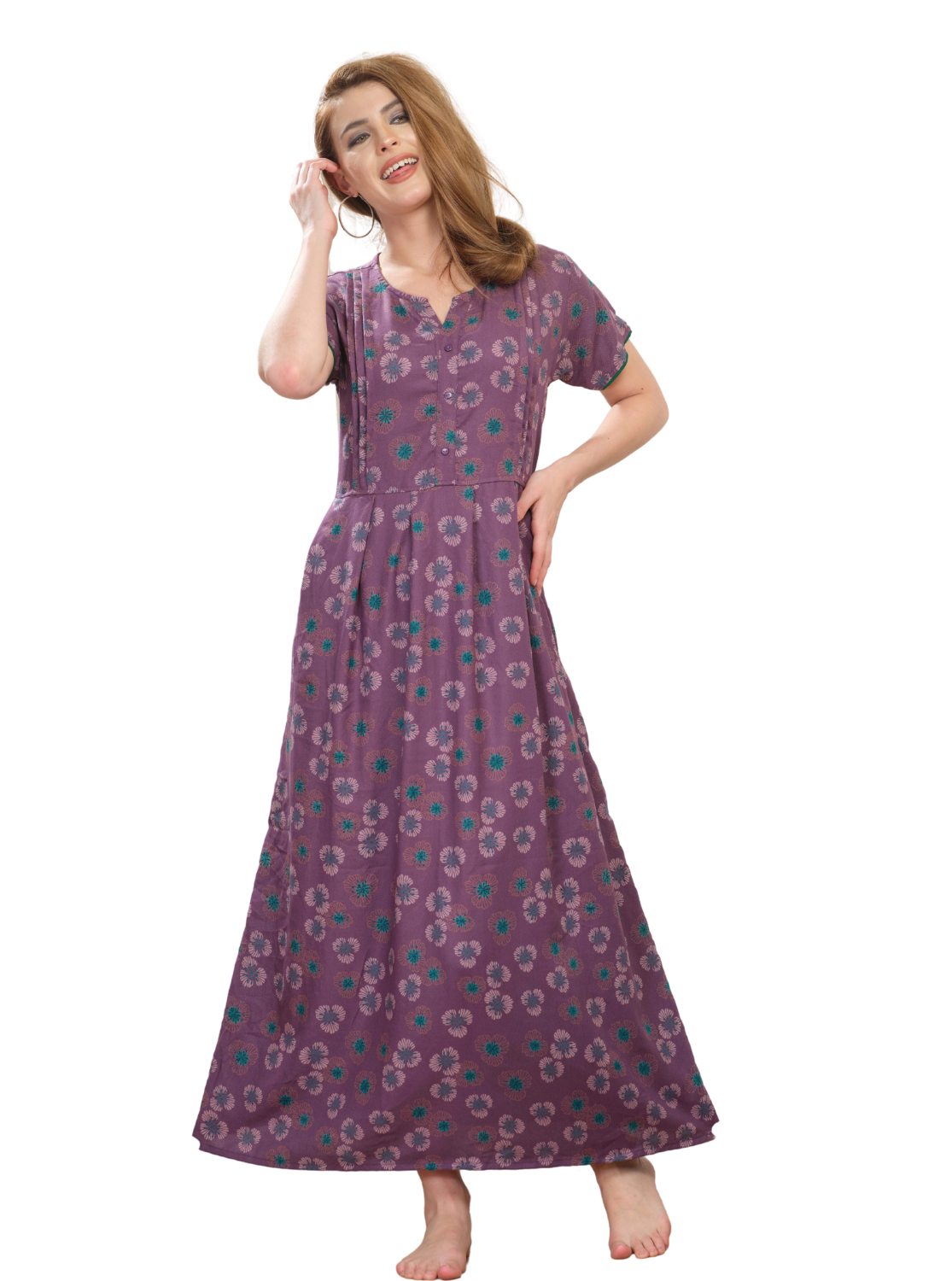 Fancy Maxi Model Nightwear