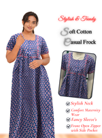 Cotton FROCK Model Nighties