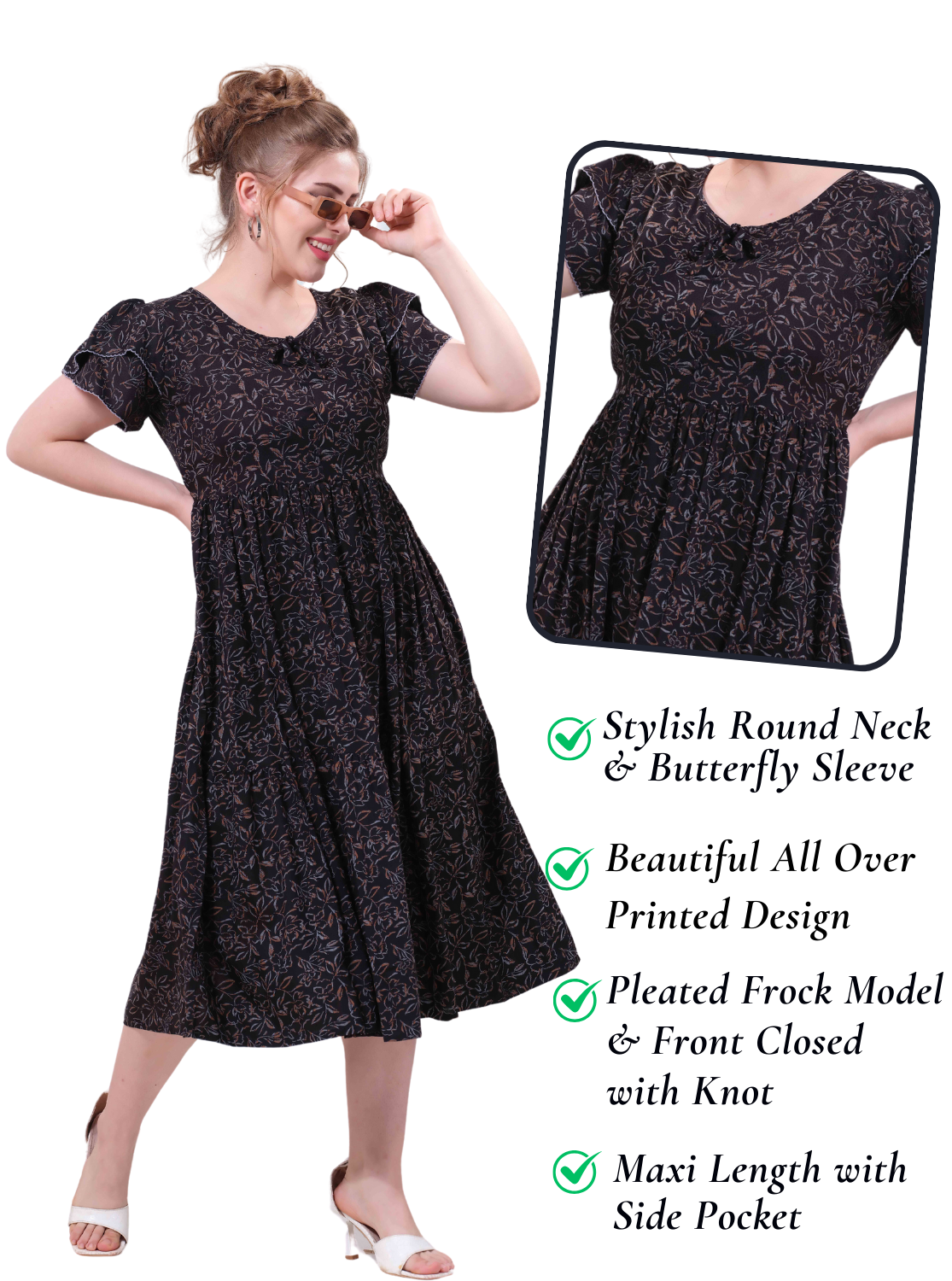 Length FROCK Model Nighties