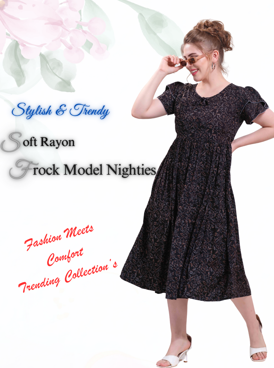 Length FROCK Model Nighties