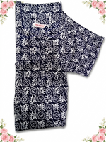 MANGAI Cotton Printed Pleated Model Half Sleeve 5XL Size Nighties withFancy Neck | With Side Pocket (5PZ)