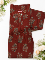 MANGAI Cotton Printed Pleated Model Half Sleeve 3XL Size Nighties (3PZ)