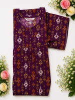MANGAI Cotton Printed Pleated Model Half Sleeve 4XL Size Nighties Trendy Collection's(4PZ)