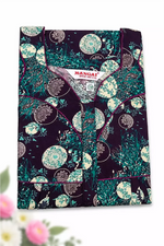 MANGAI Premium Cotton Printed Pleated Model Half Sleeve 4XL Size Nighties (4PZ)