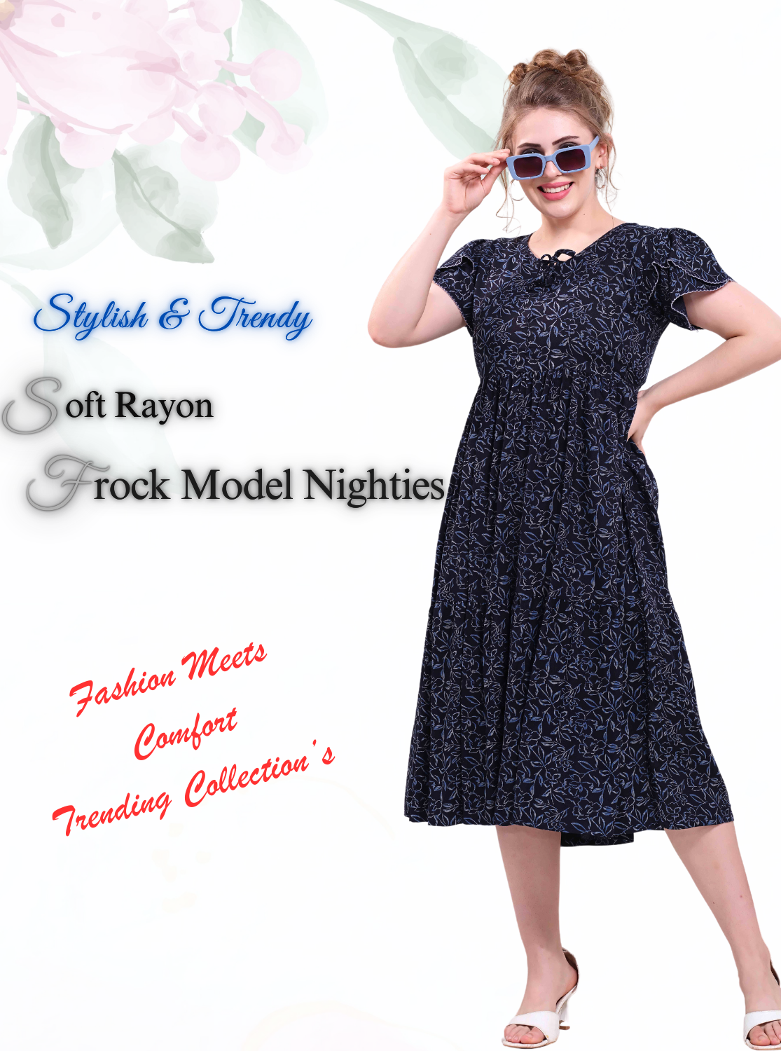 Length FROCK Model Nighties