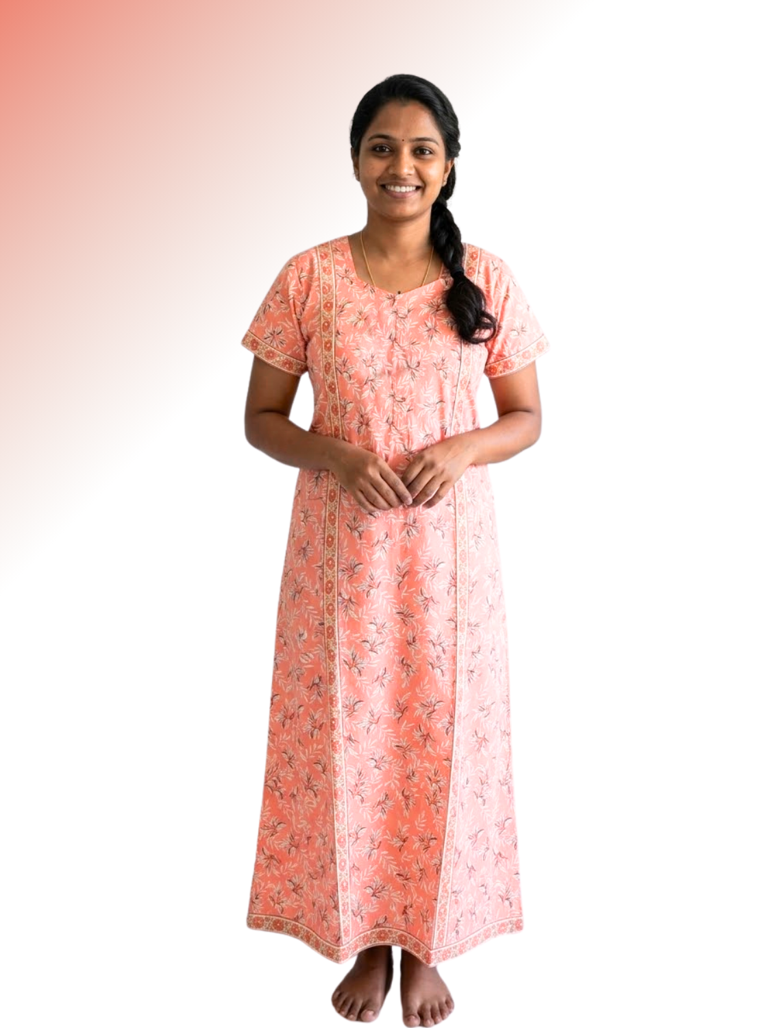 Cotton FROCK Model Casual Wear Nighties | Stylish Pleated Frock Style | Multipurpose Nighties | Pregnancy Wear | Pleated Model | Stylish Nighties for Stylish Women (PWC)