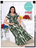 New Arrivals MANGAI Premium RAYON Smokey Nighty | Beautiful Pleated Design | Side Pocket | Stylish Nighty for Trendy Women's | Your Perfect Nightwear Collection's (RYS)