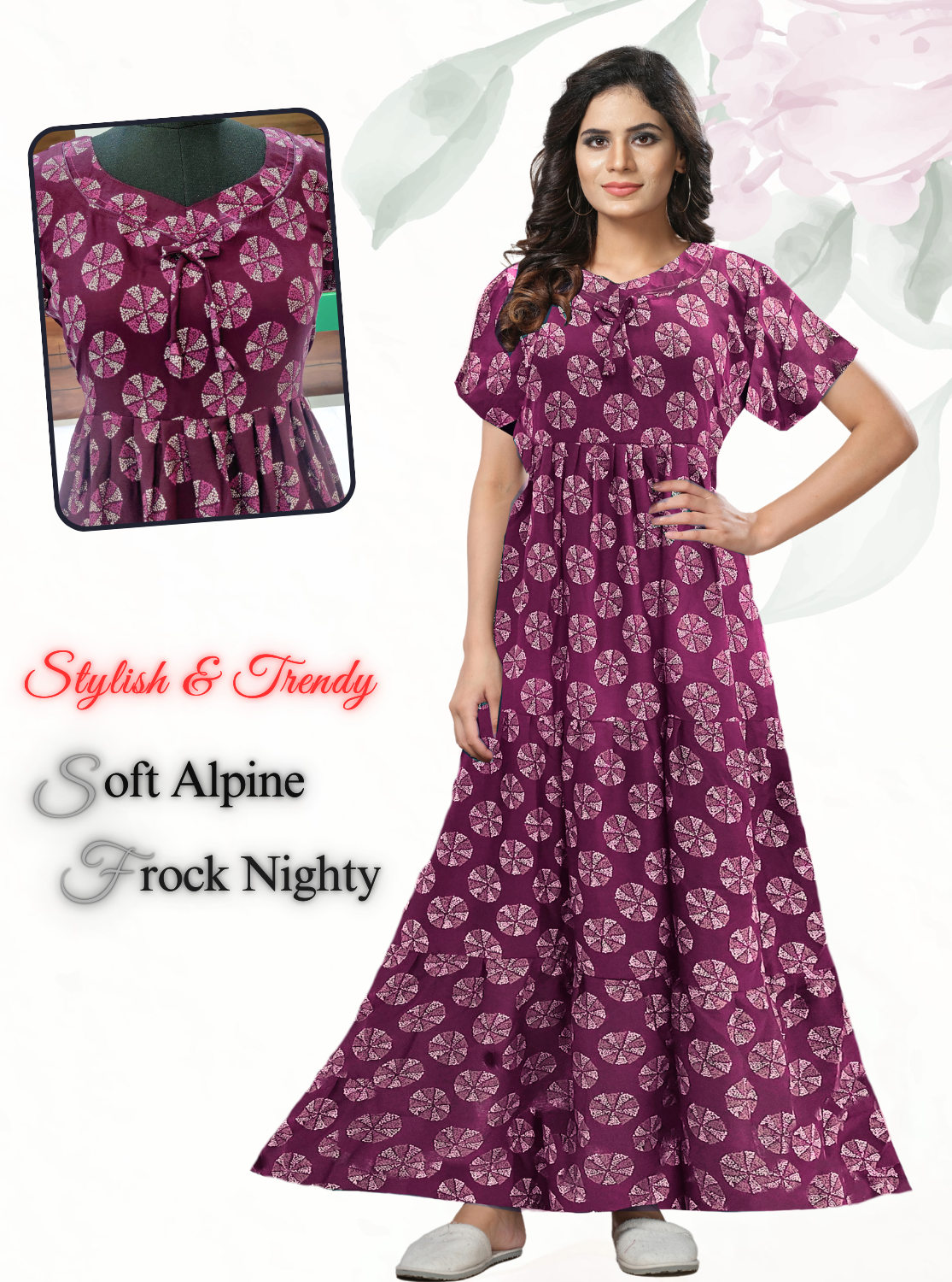 MANGAI Alpine FULL FROCK Model Nighties