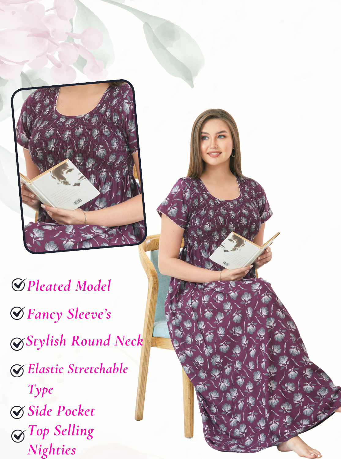 Premium Smokey Nighties Online Shopping